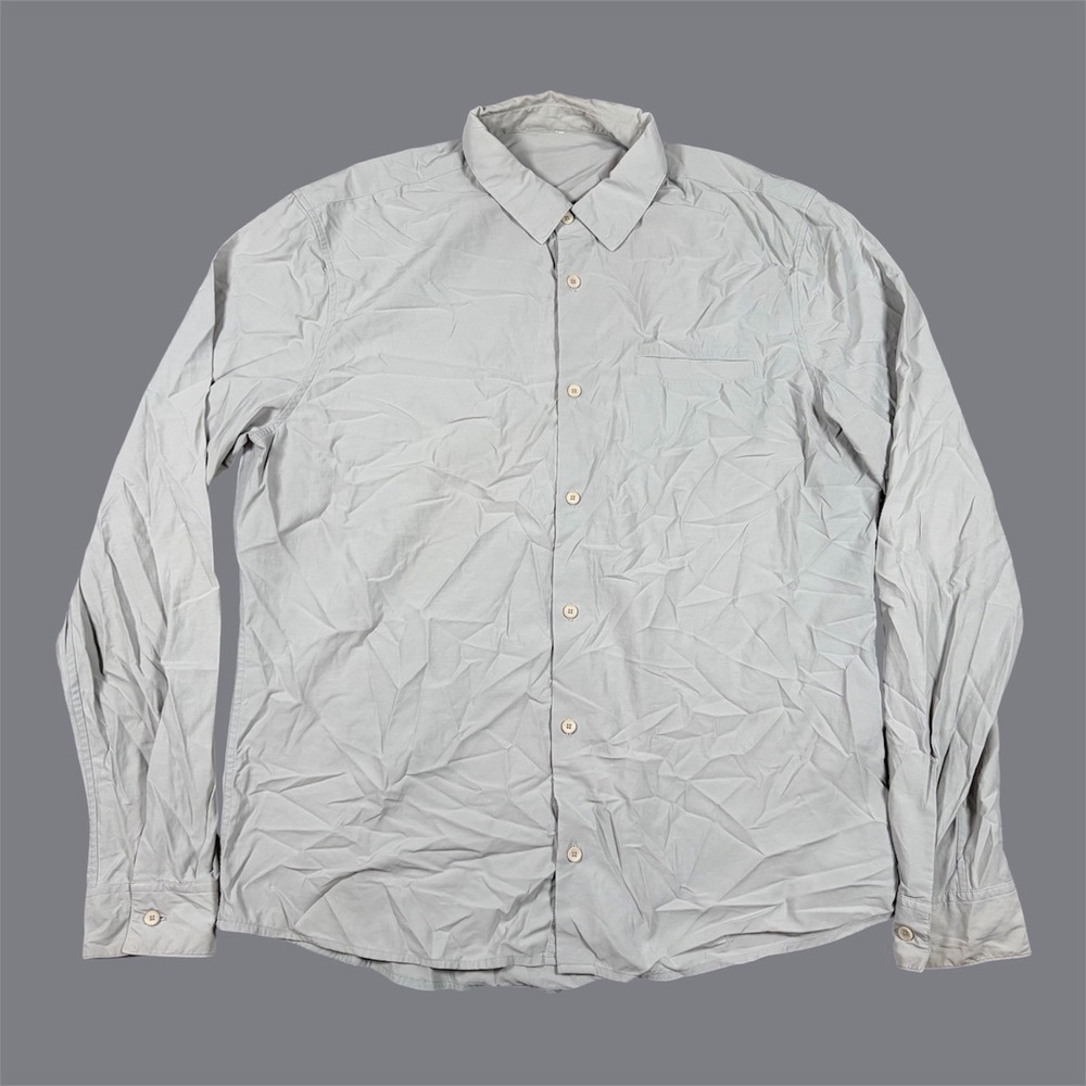 Lululemon Off The Chain Button Down Gray Shirt Men's Size XL Performance Vented